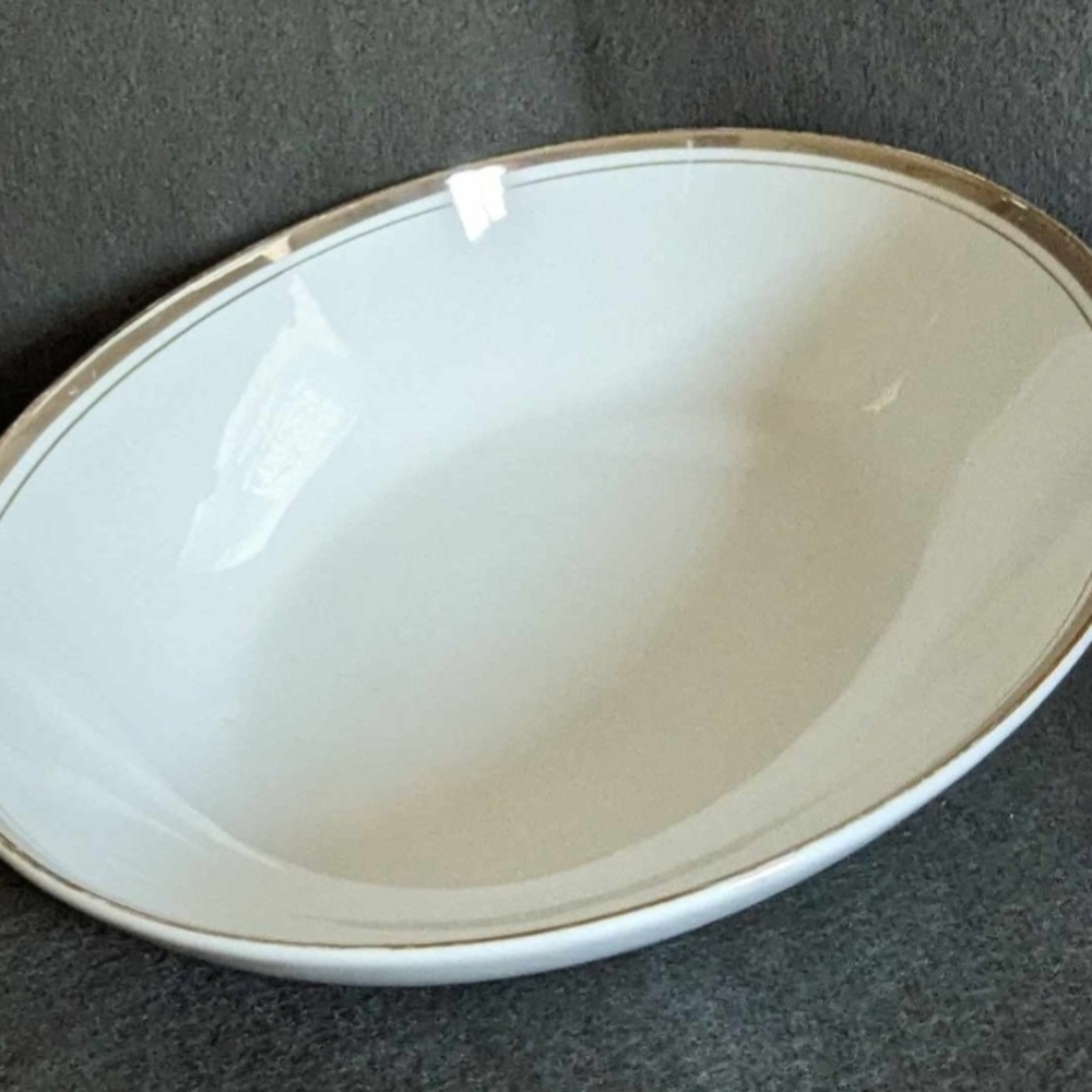 Vintage 1960"s Royalton China Co Translucent Porcelain Golden Elegance Serving